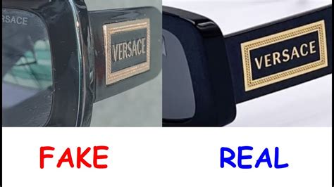 lunette versace fake|Real vs Fake Versace sunglasses. How to spot fake Versace .